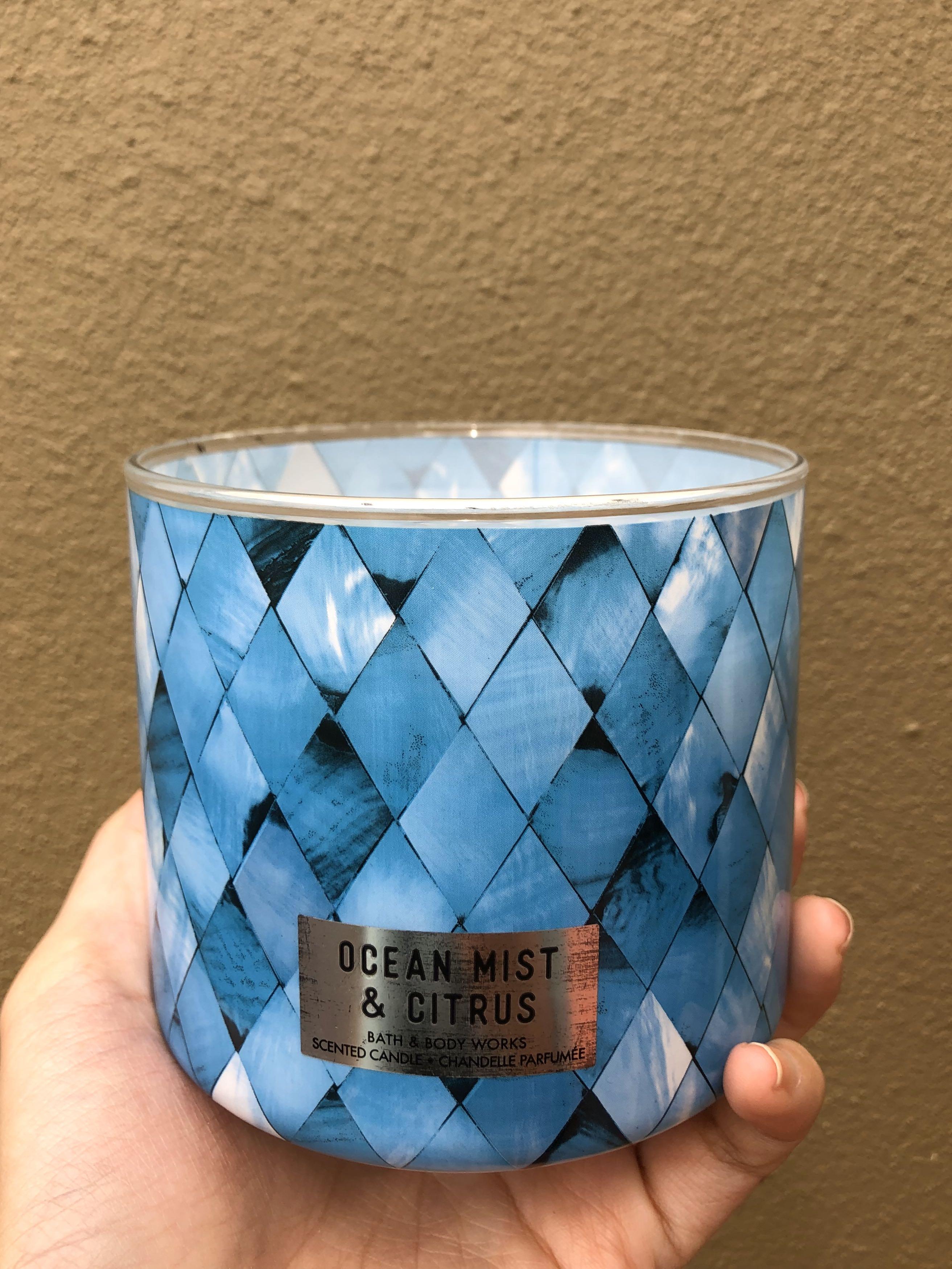 Bath Body Works 3 Wicks Candle In Ocean Mist Citrus Home Furniture Others On Carousell