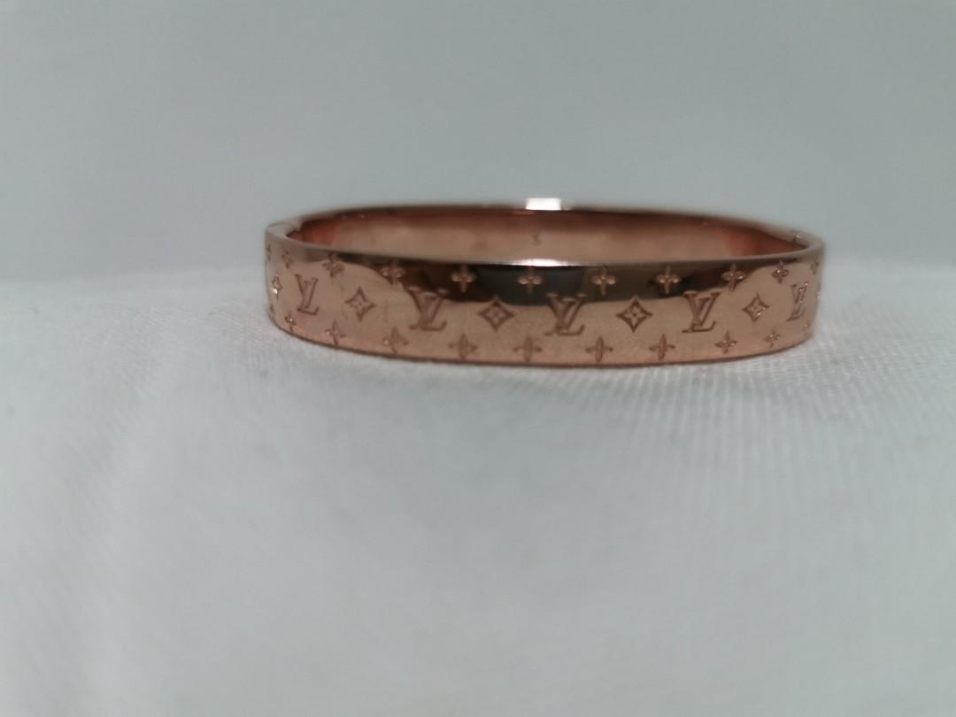Louis Vuitton Nanogram Cuff in Pink Gold, Women's Fashion, Jewelry &  Organisers, Precious Stones on Carousell