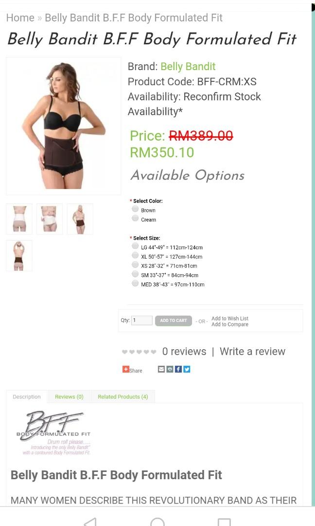 Belly bandit B.F.F corset, Babies & Kids, Going Out, Carriers & Slings