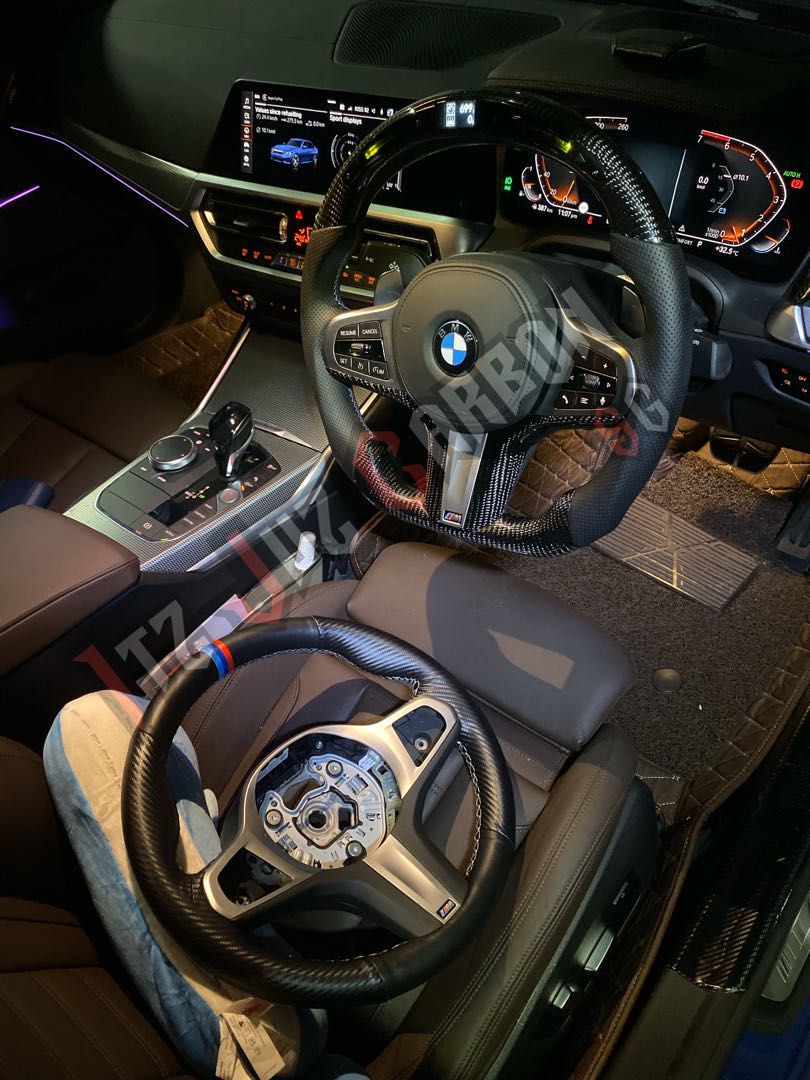 Bmw G20 Carbon Led Steering Wheel Car Accessories Accessories On Carousell