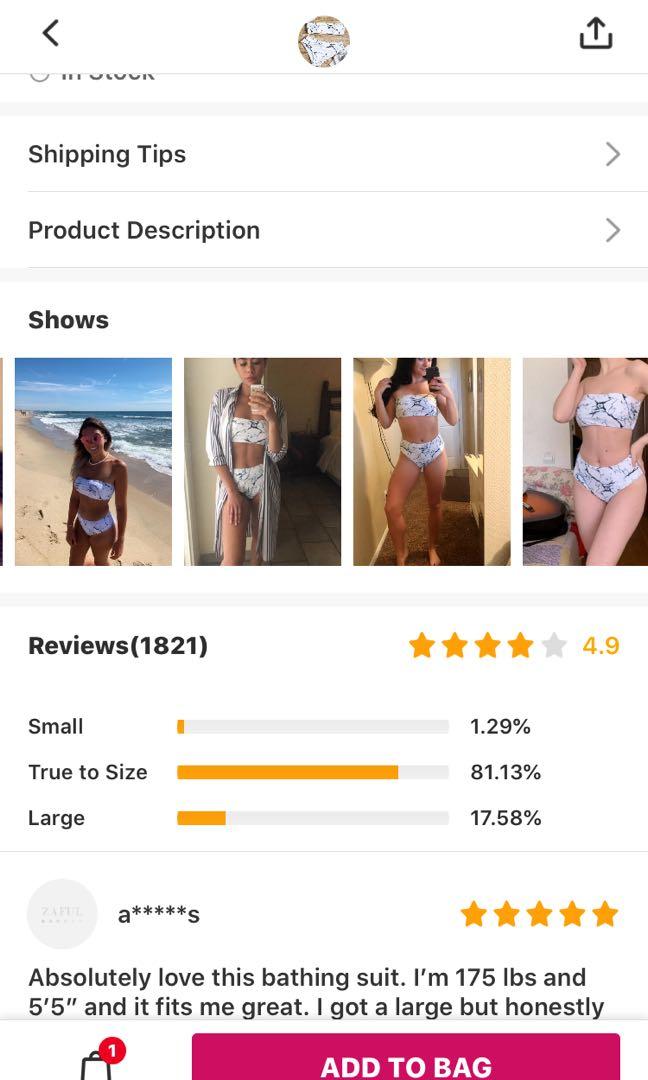 marble print high waisted bandeau bikini set