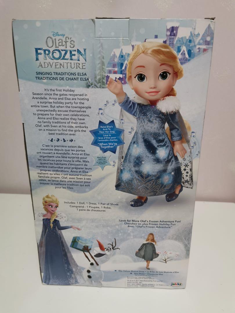 disney frozen singing traditions elsa doll