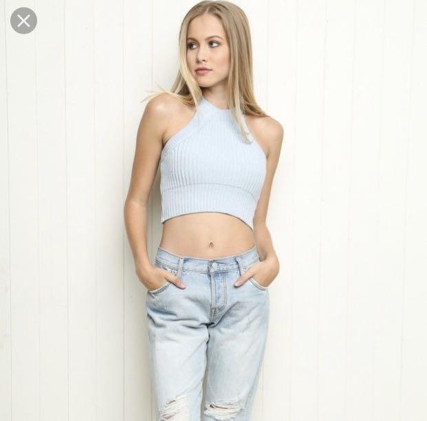 Brandy Melville Sofia Knit Top, Women's Fashion, Tops, Other Tops