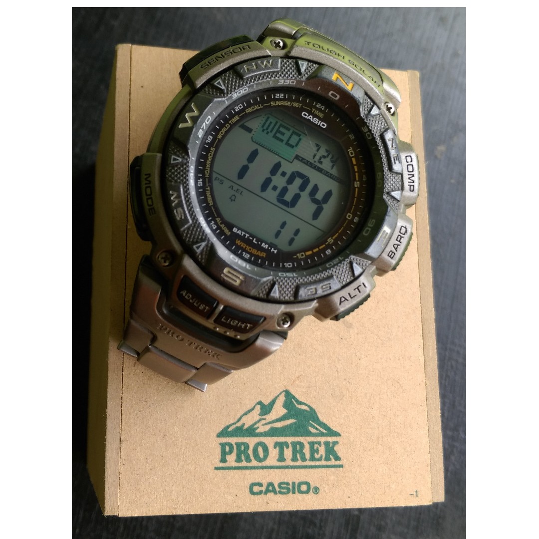 Protrek clearance titanium watch