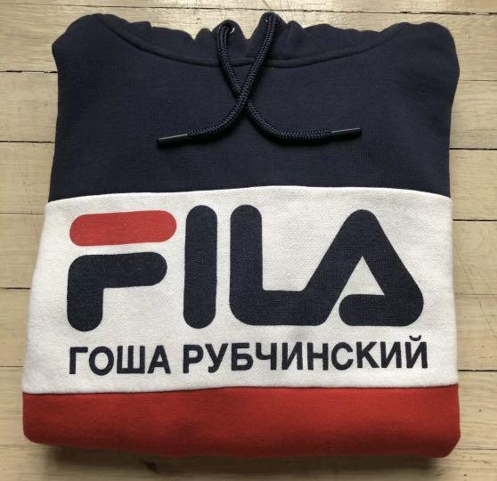 gosha rubchinskiy fila hoodie