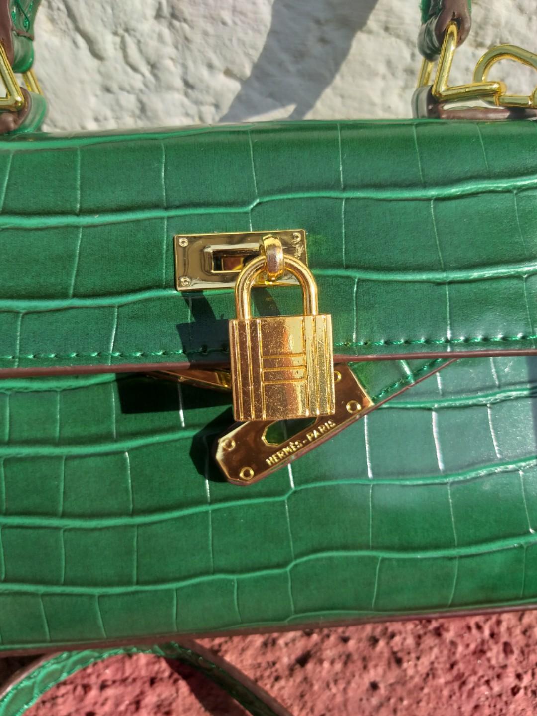 Hermes kelly discount crocodile green