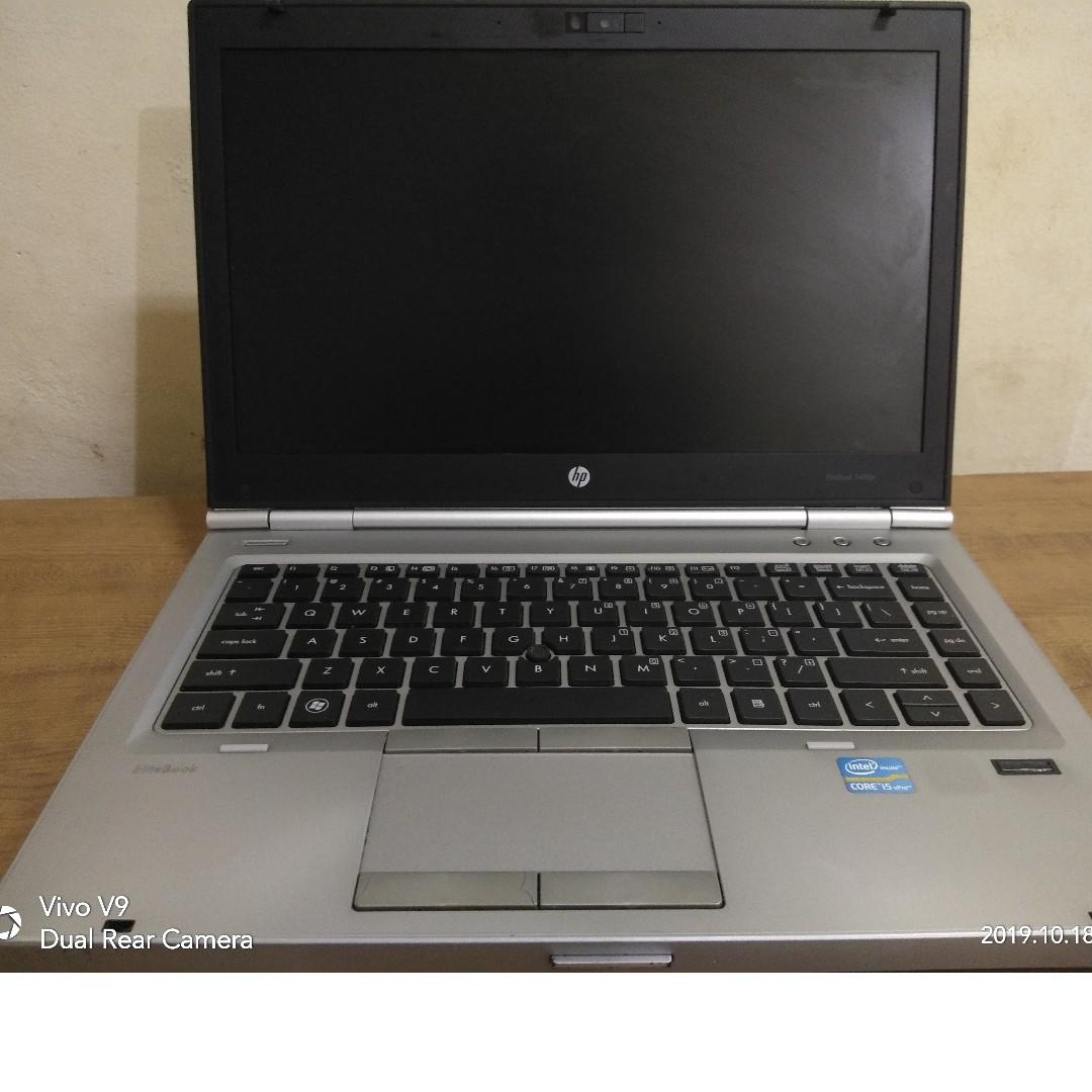 Hp Laptop Elitebook 8460p 500gb Hdd 2nd Generation I5 4gb Ram Sleek Silver Good Battery 6642