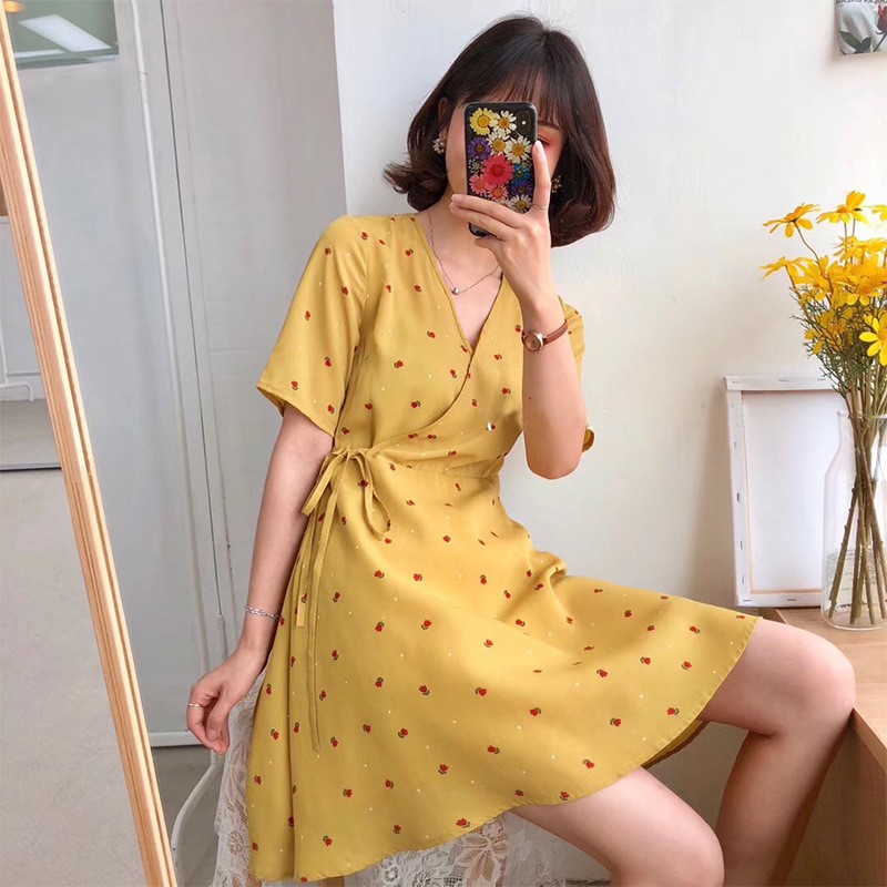 Korean Flower Dress Women s Fashion Muslimah Fashion Dresses on