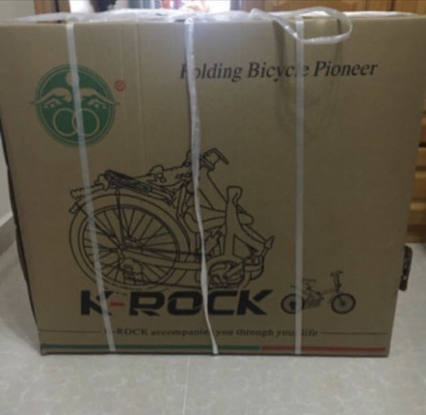 K Rock 全新未開封摺合單車藍色model Tmn01a 運動產品 單車 Carousell