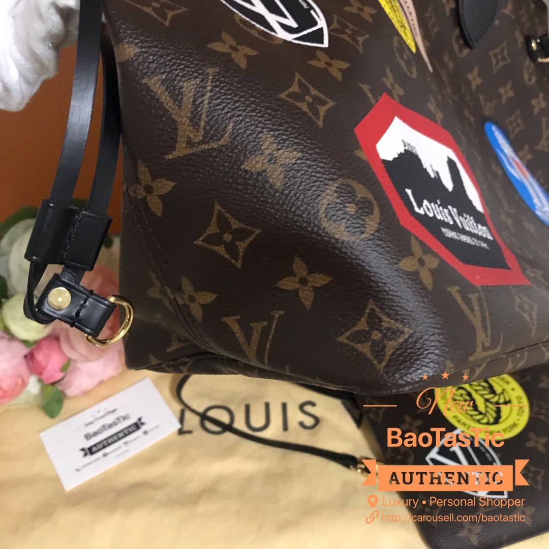 LV Neverfull World Tour MM, Luxury, Bags & Wallets on Carousell
