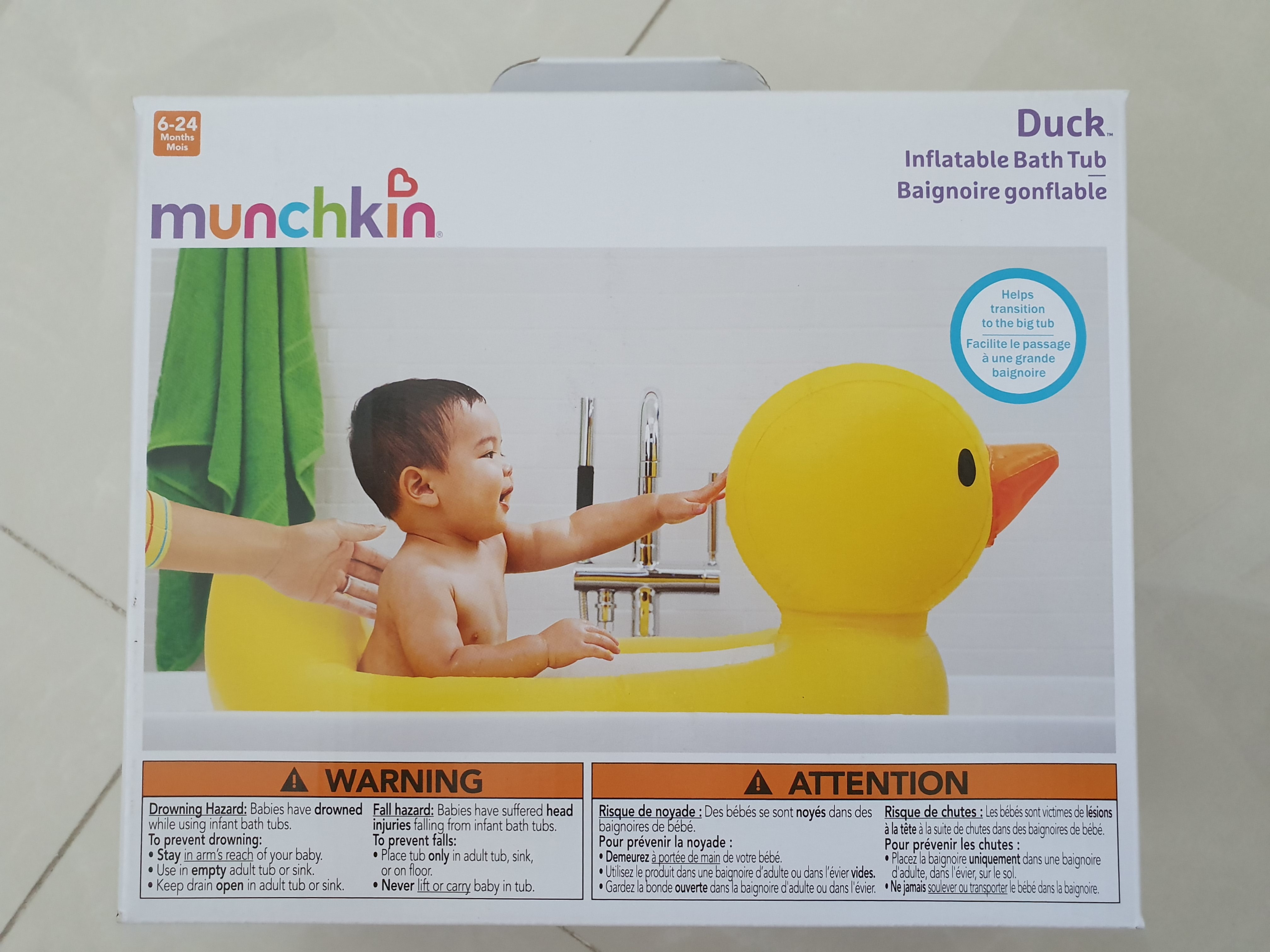 Little Ducky Inflatable Bath Tub, Babies & Kids, Infant Playtime on ...