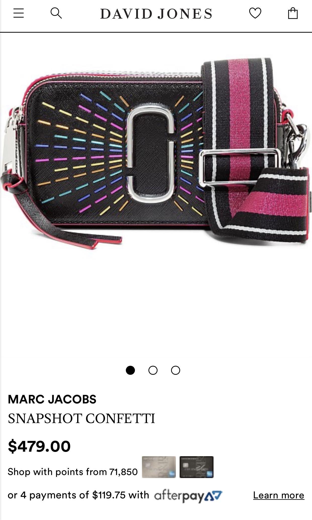 David jones marc top jacobs camera bag