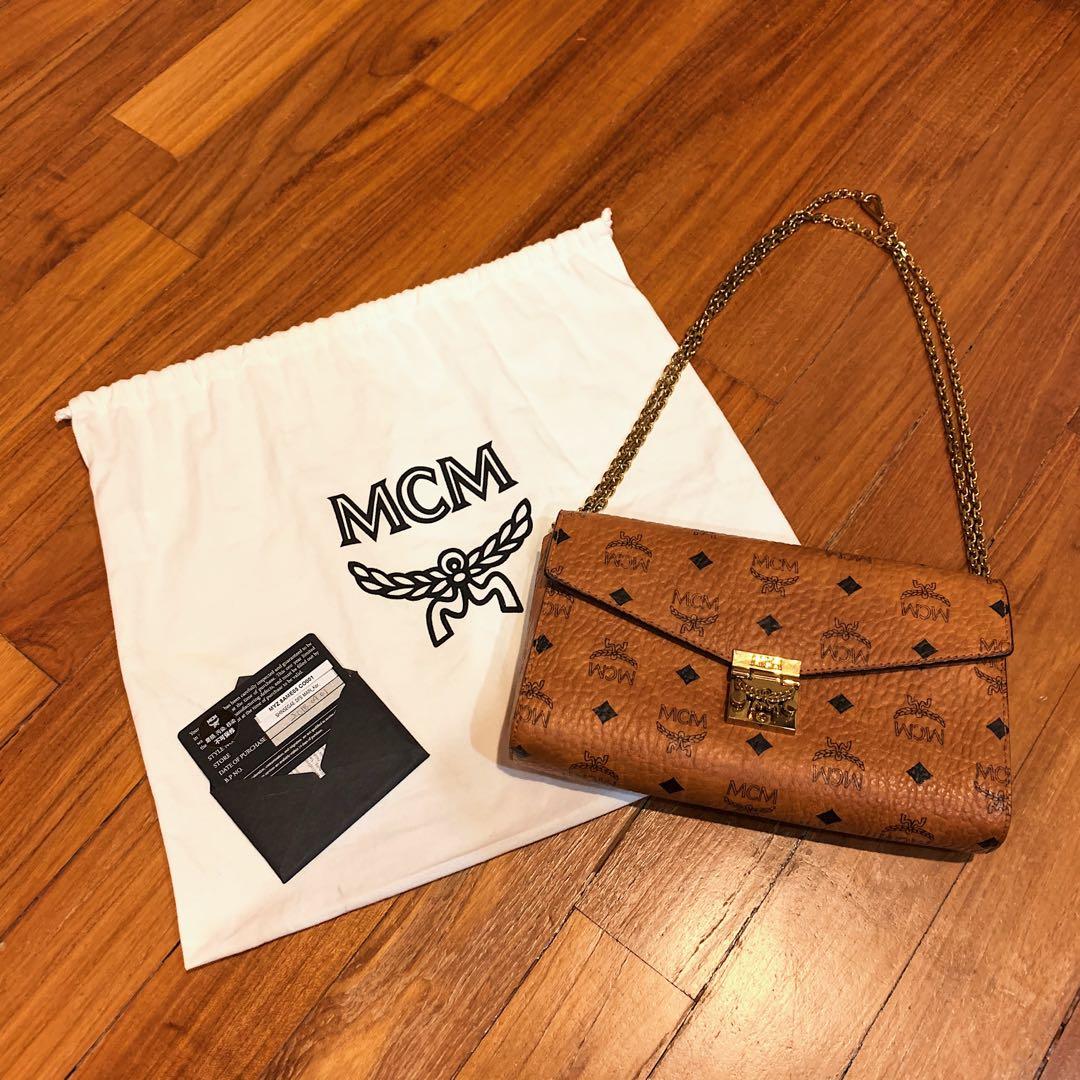 MCM Patricia Continental Crossbody Wallet Large Women s Fashion Bags Wallets Purses Pouches on Carousell