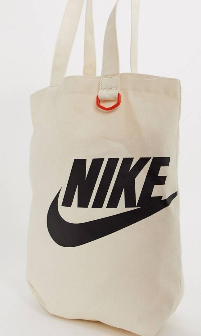 Nike cream tote bag, Women's Fashion 