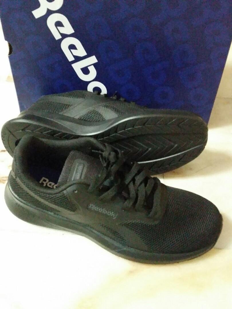 reebok all black running shoes