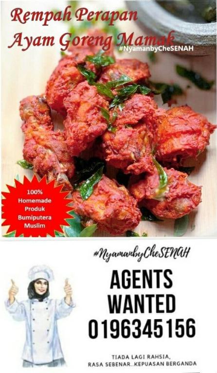 Rempah Perapan Ayam Goreng Mamak Serbaguna Murah Food Drinks Packaged Snacks On Carousell