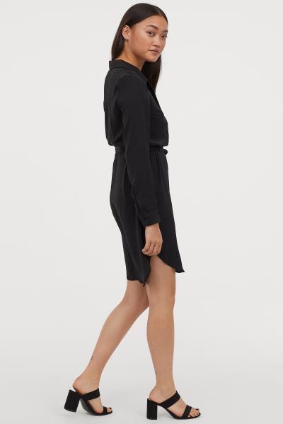 [REPRICED] H&M Shirt Dress (Category: Dresses) located in Cebu City. Submitted by bybeau (Listing ID 257367821, Image 3). Description: Orig. Price : 1,300php Worn once Good as brand new Can fit from XS-M.