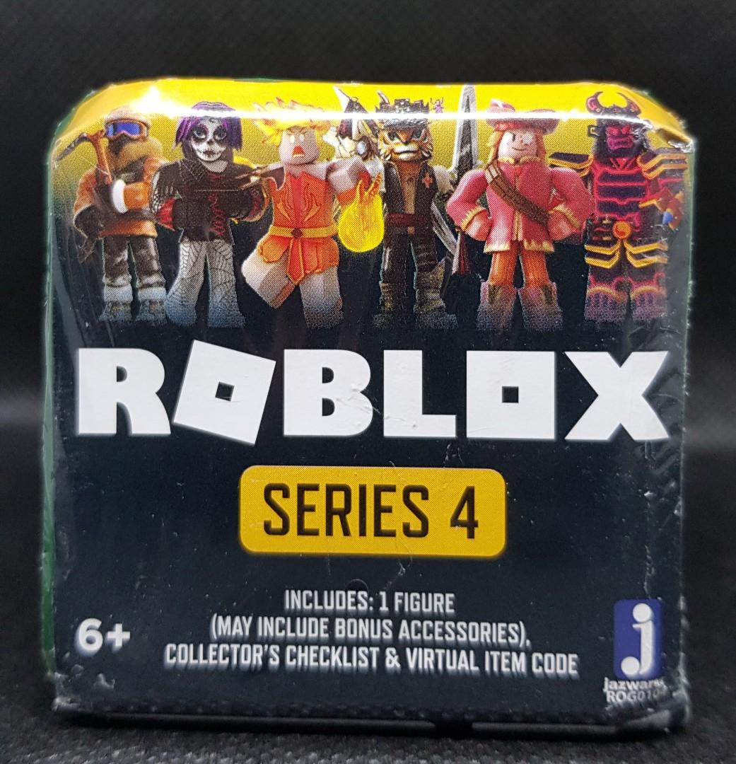 Roblox Series 4 Figurine With Virtual Item Code Toys Games Toys On Carousell - virtual item roblox codes 2019