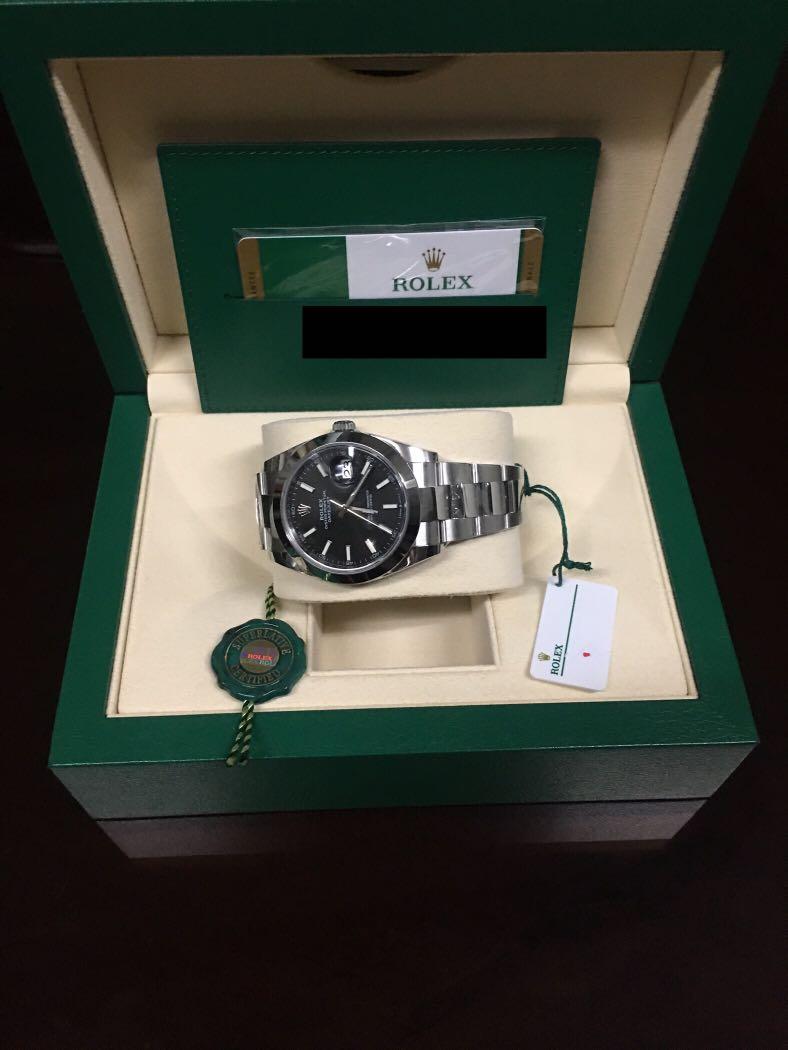 Rolex Datejust II 41mm (Category: Luxury Watches) located in Quezon City. Submitted by bingoyu (Listing ID 257466963, Image 2). Description: Brand New! Rolex Datejust II October 2019 Reference number 126300 41mm, black face With complete papers and box With 5 years warranty in Rolex service center Negotiable price Please message me at 09286357440 or call me at 6644221 because I do not check chats regularly. Meet ups at QC area. .