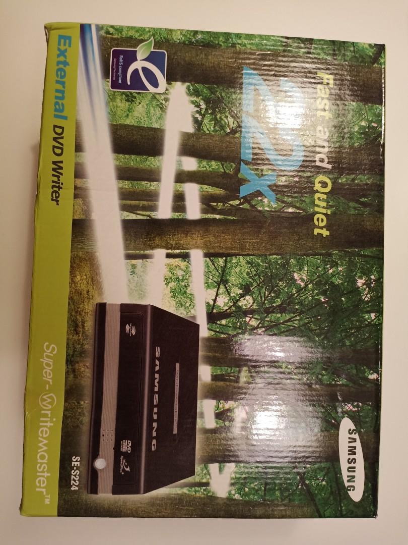 SAMSUNG EXTERNAL DVD WRITER SE224, Hobbies & Toys, Music & Media, CDs