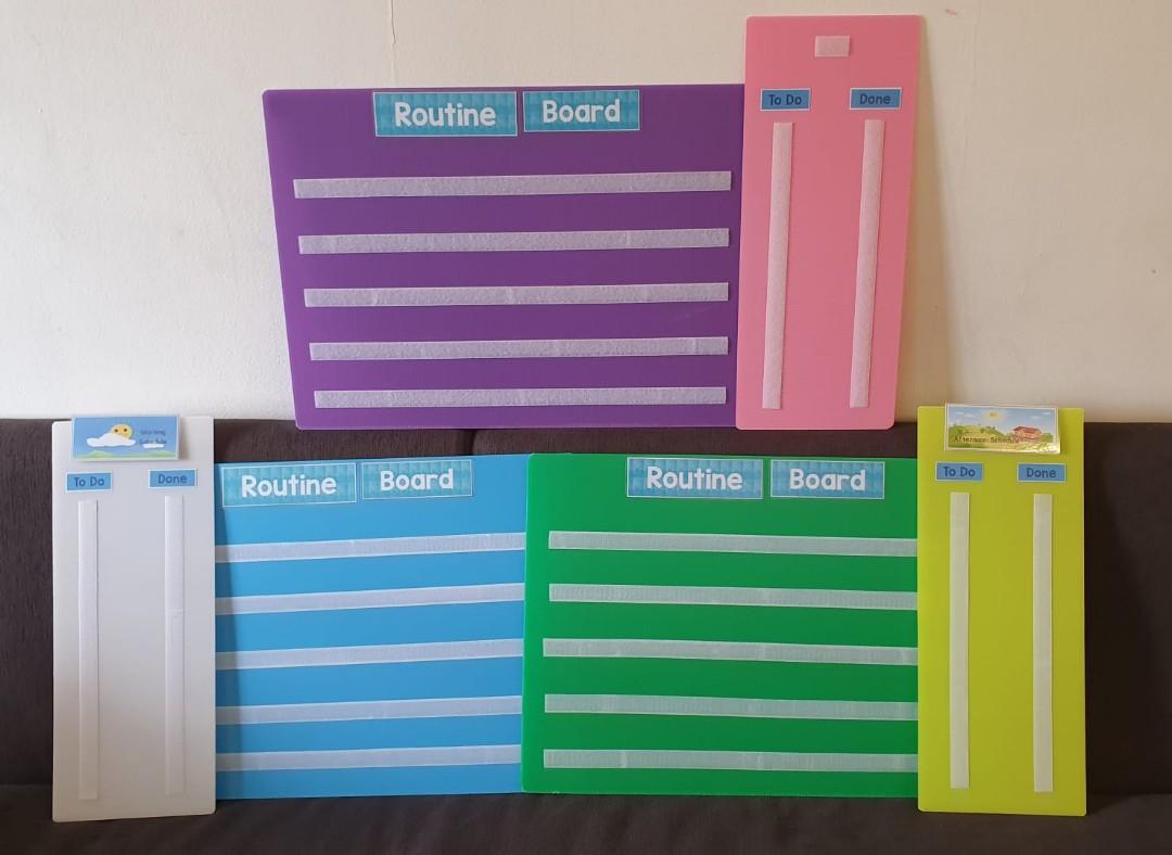 Schedule Board ; Daily Routine Board, Babies & Kids, Toys & Walkers on ...