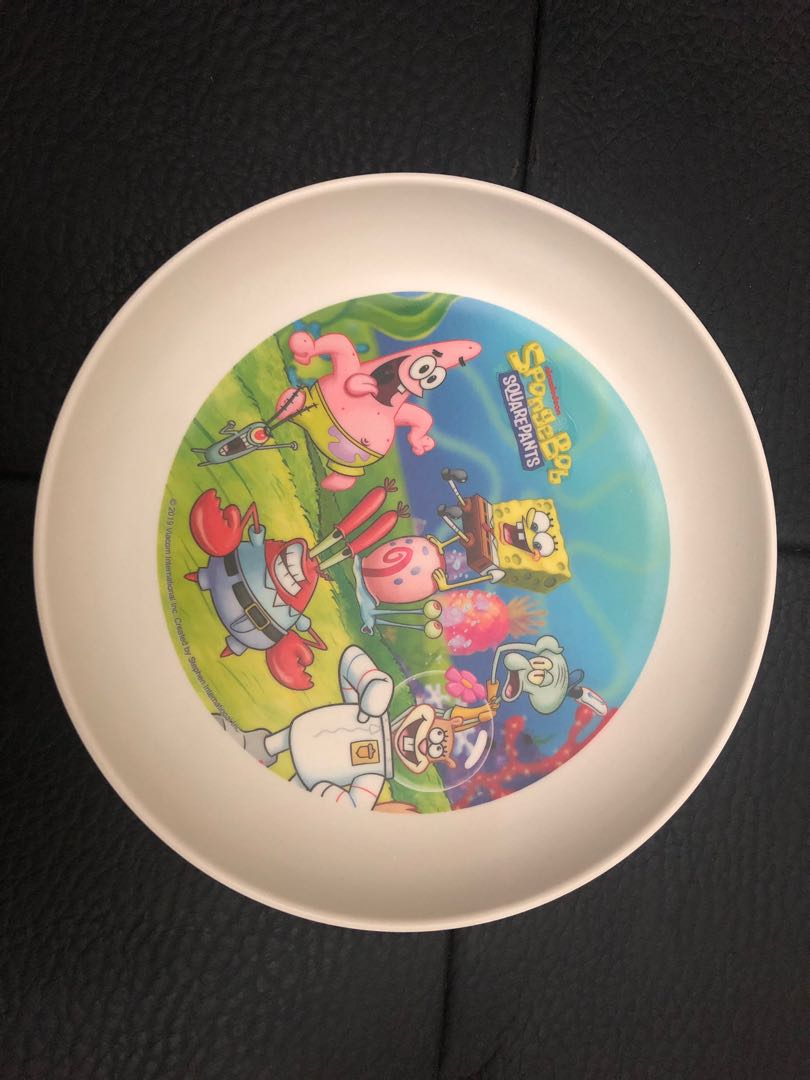 Spongebob plate, Furniture & Home Living, Kitchenware & Tableware