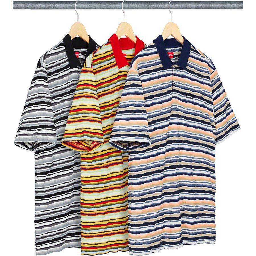 SUPREME TEXTURED STRIPE POLO, Men's