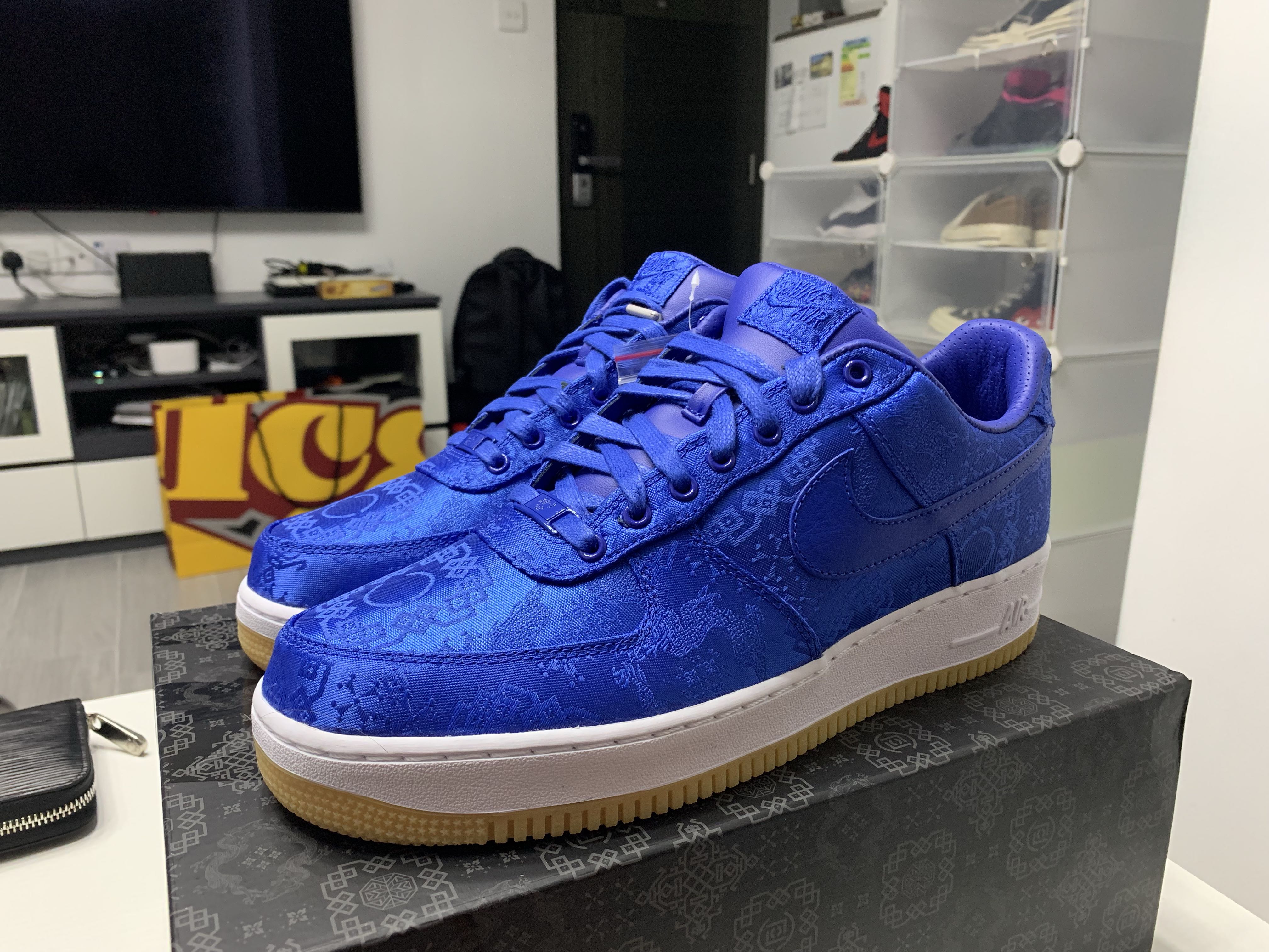 royale university blue silk