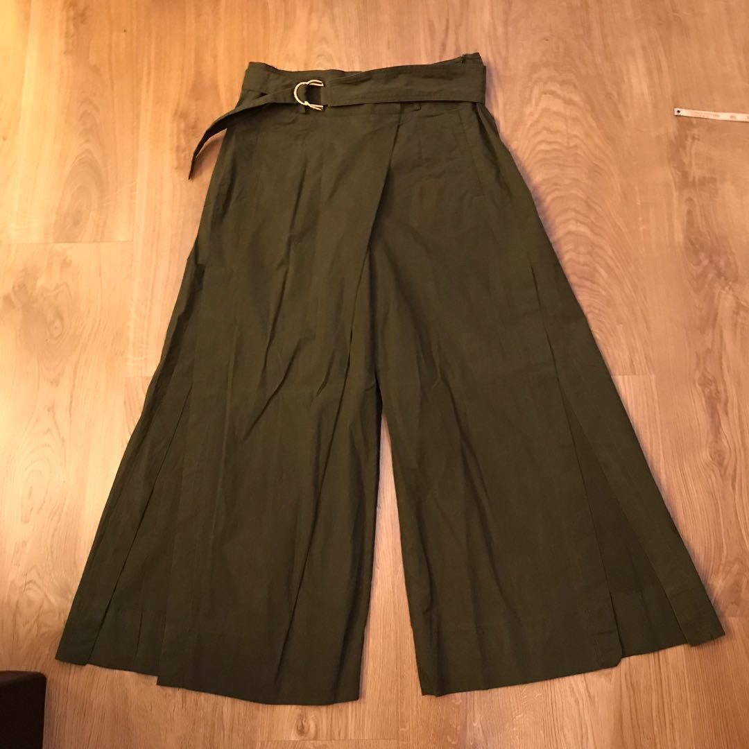 Zara olive green pants, Women's Fashion, Bottoms, Other Bottoms on