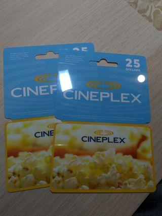 Cineplex gift cards