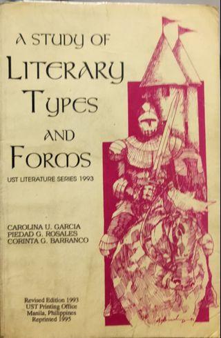 A Study of Literary Types & Forms by Garcia, Rosales & Barranco, UST Press