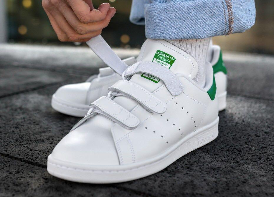 Adidas originals stan discount smith velcro sneakers