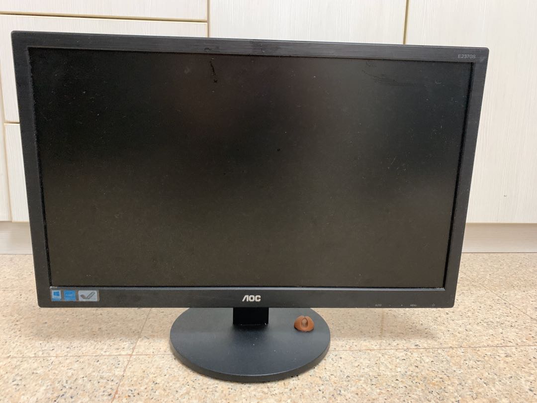 AOC E2370S monitor, Computers \u0026 Tech, Parts \u0026 Accessories, Monitor Screens  on Carousell