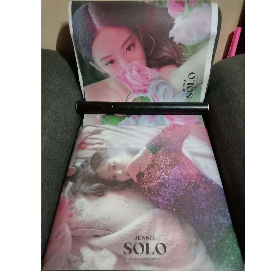 Blackpink Jennie Solo Normal Edition Double Sided Poster Pob K Wave On Carousell