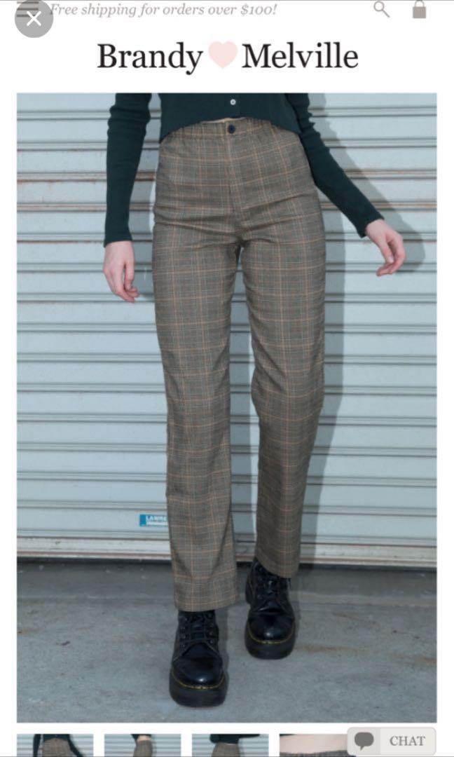 Gingham tilden pants cheap