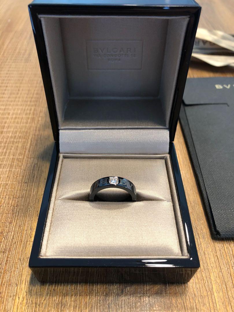 Bvlgari black diamond ring hotsell