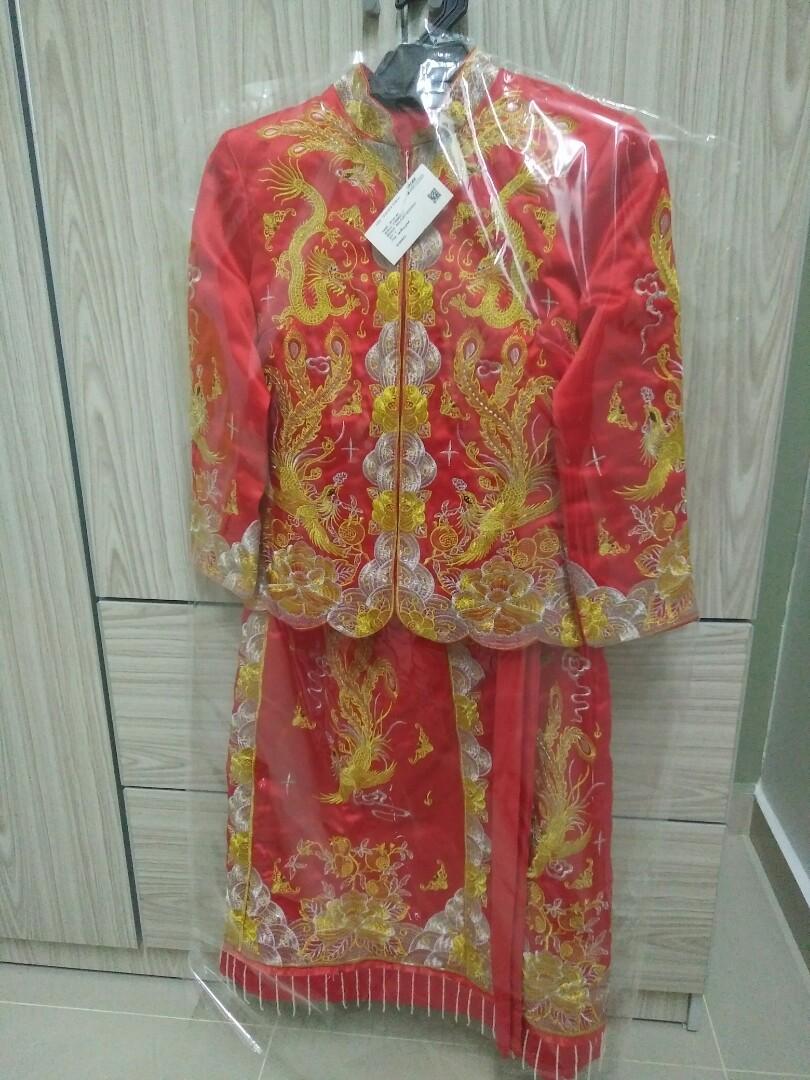Chinese Traditional Wedding Dress Kua Women S Fashion Clothes Dresses On Carousell