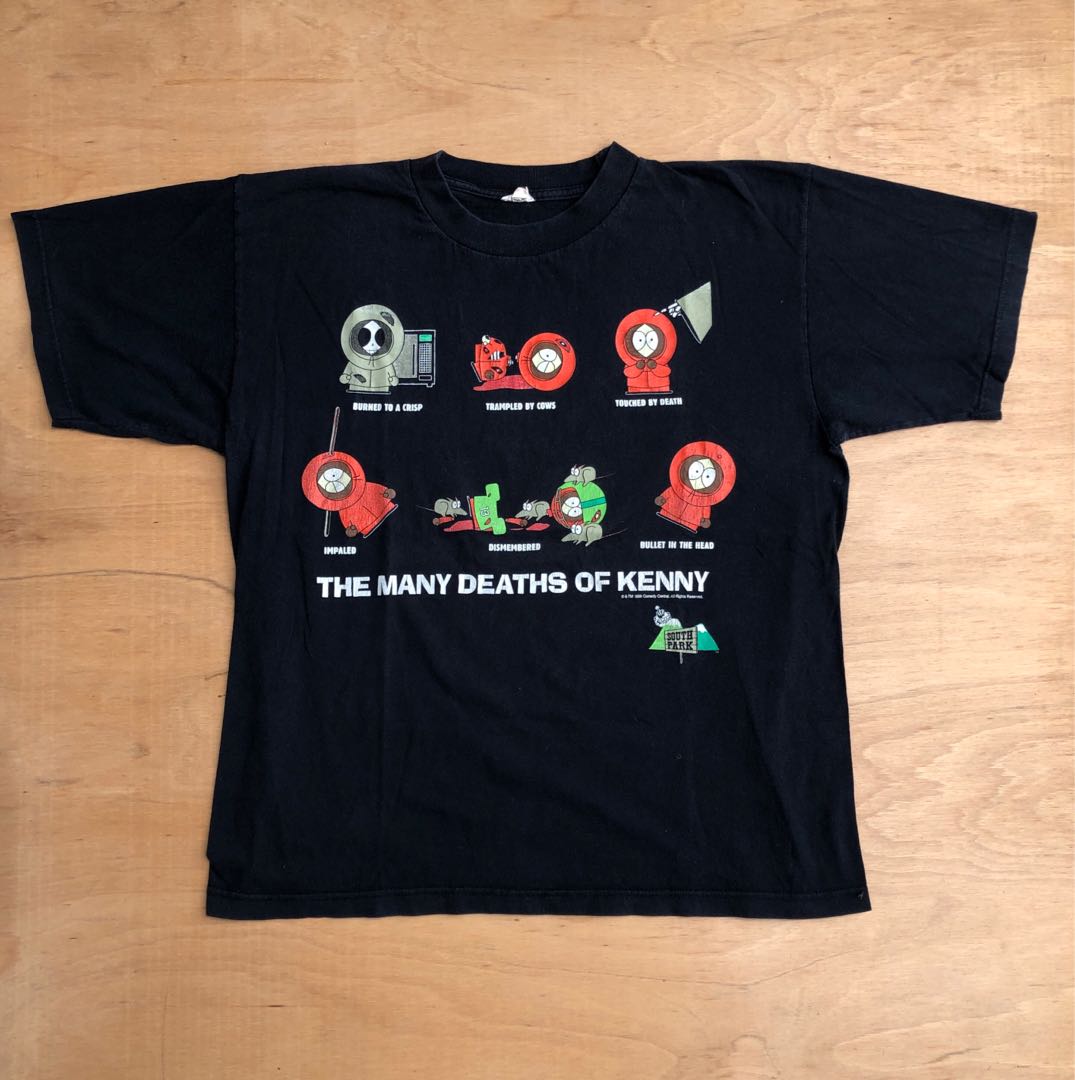 Deaths Of Kenny Vintage 90s South Park Tee T Shirt Men S Fashion Clothes Tops On Carousell