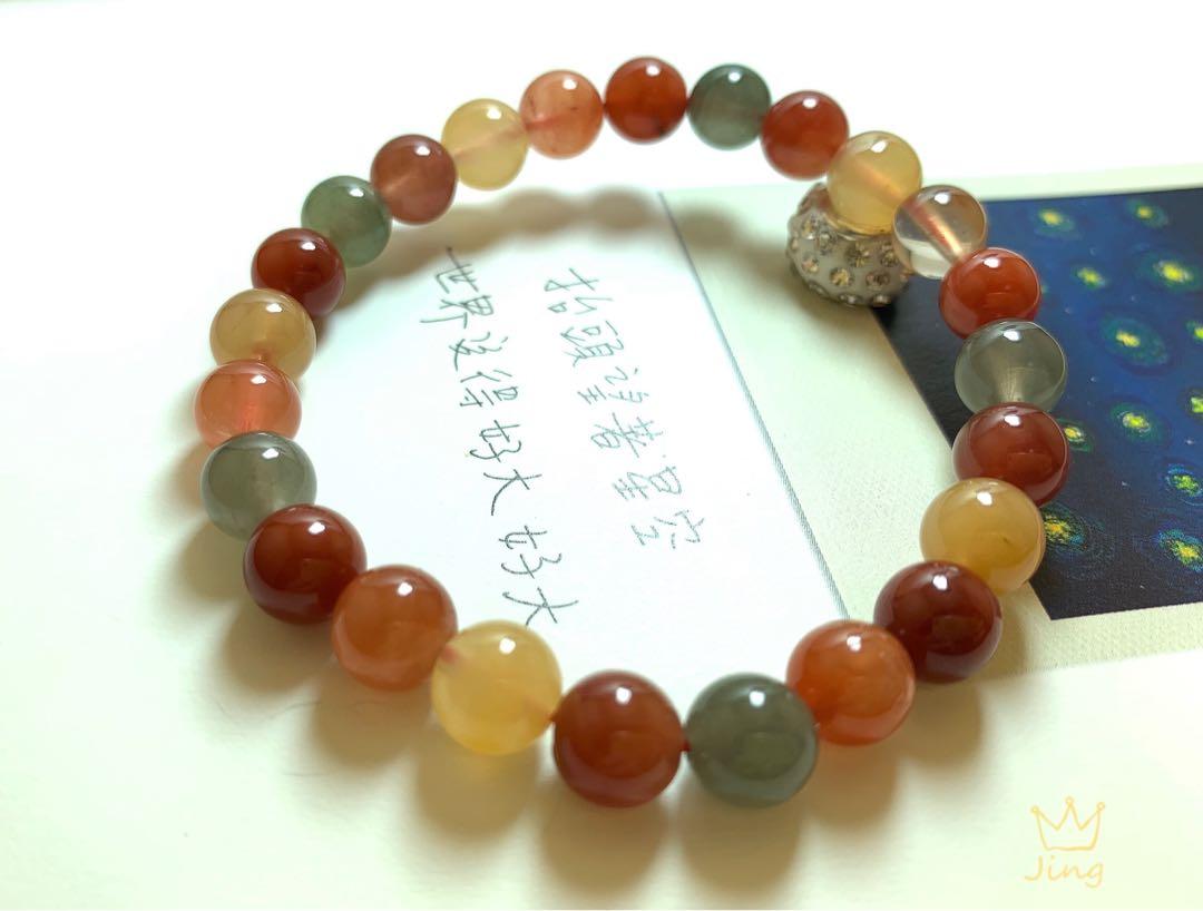 Fu Lu Shou Bracelet 福禄寿彩发晶, Women's Fashion, Jewelry