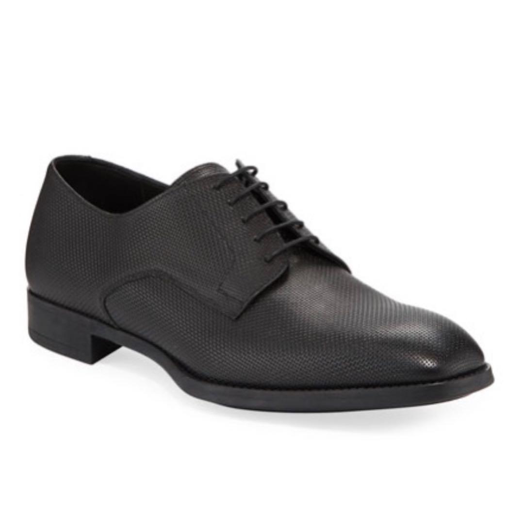 giorgio armani men's leather shoes