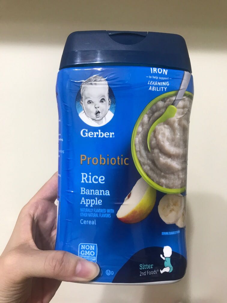 Gerber probiotic Rice Cereal Banana Apple
