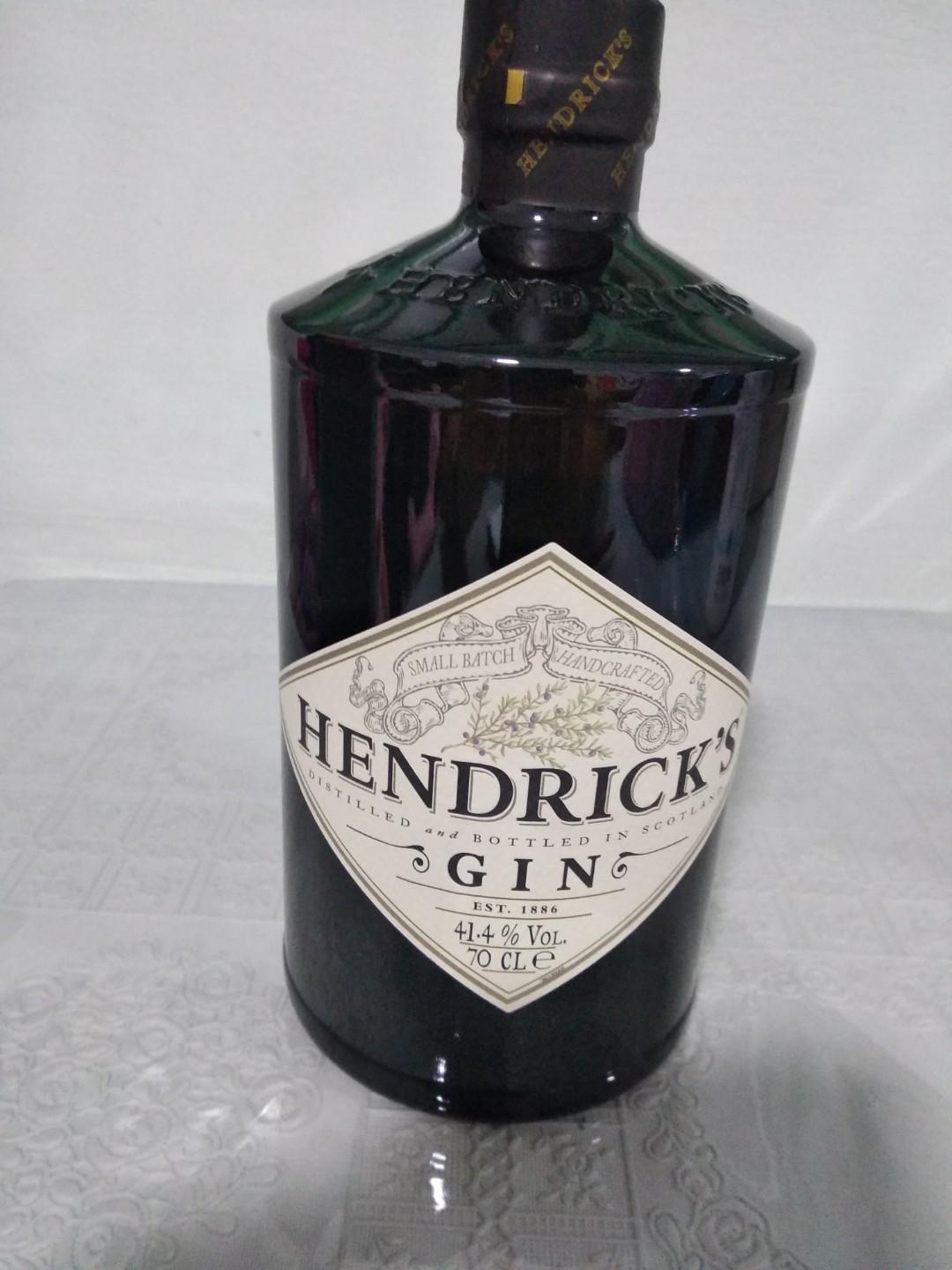 Hendricks Gin, Food & Drinks, Alcoholic Beverages on Carousell