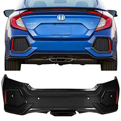 Civic si cheap rear bumper