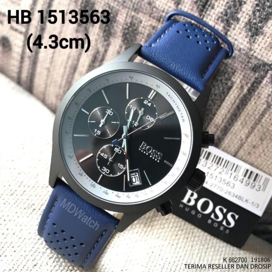 hugo boss grand prix men's black ion plated bracelet watch