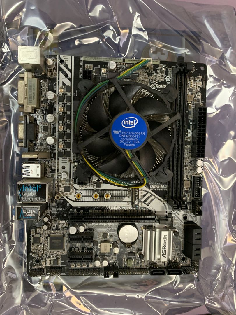 Pentium G4560 + Asrock b250m-hdv +4GB×2