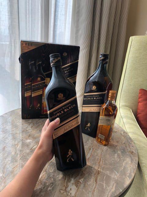 JOHNNIE WALKER DOUBLE BLACK WHISKEY 1000ml/1L, Makanan ...