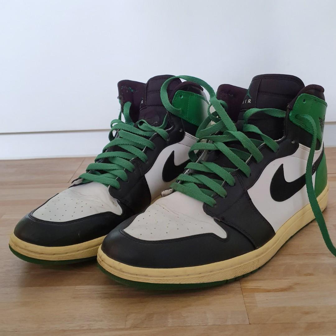 Jordan 1 Retro Defining Moments Celtics DMP Men s Fashion