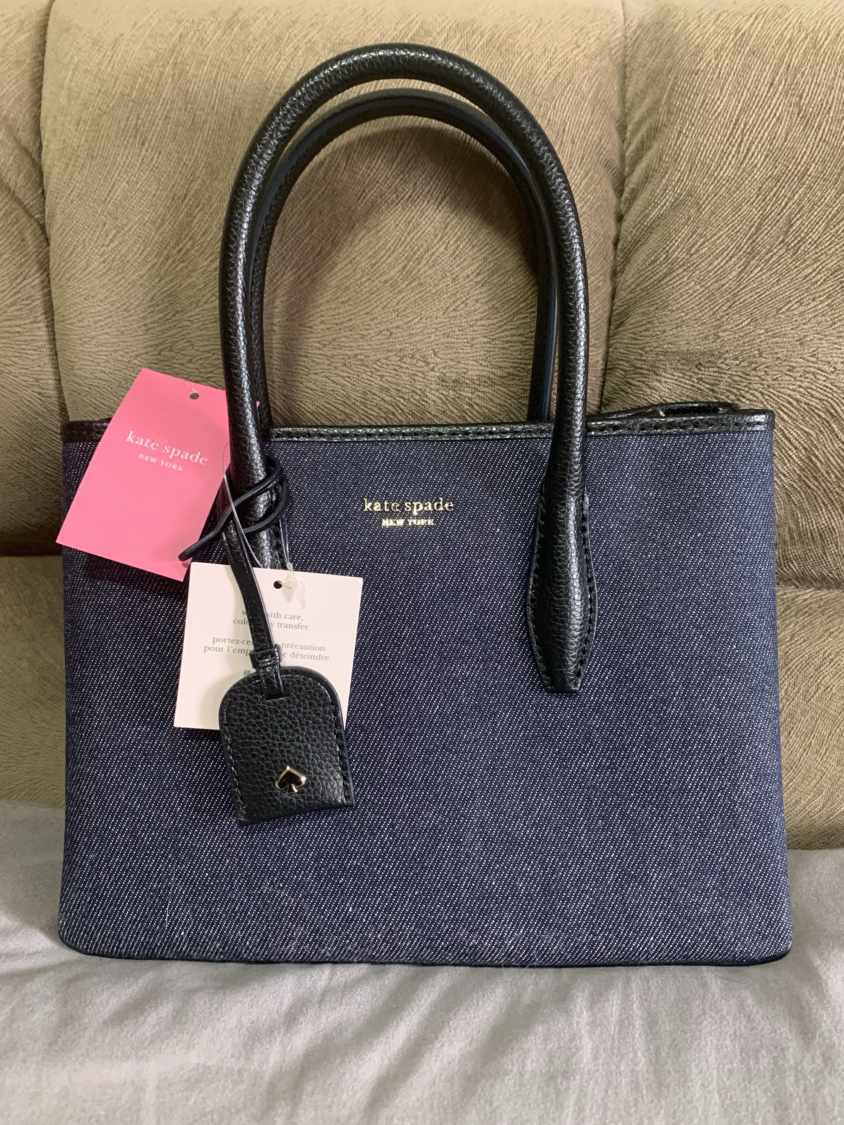 Kate Spade Denim Tote bag, Women's Fashion, Bags & Wallets, Tote Bags on  Carousell