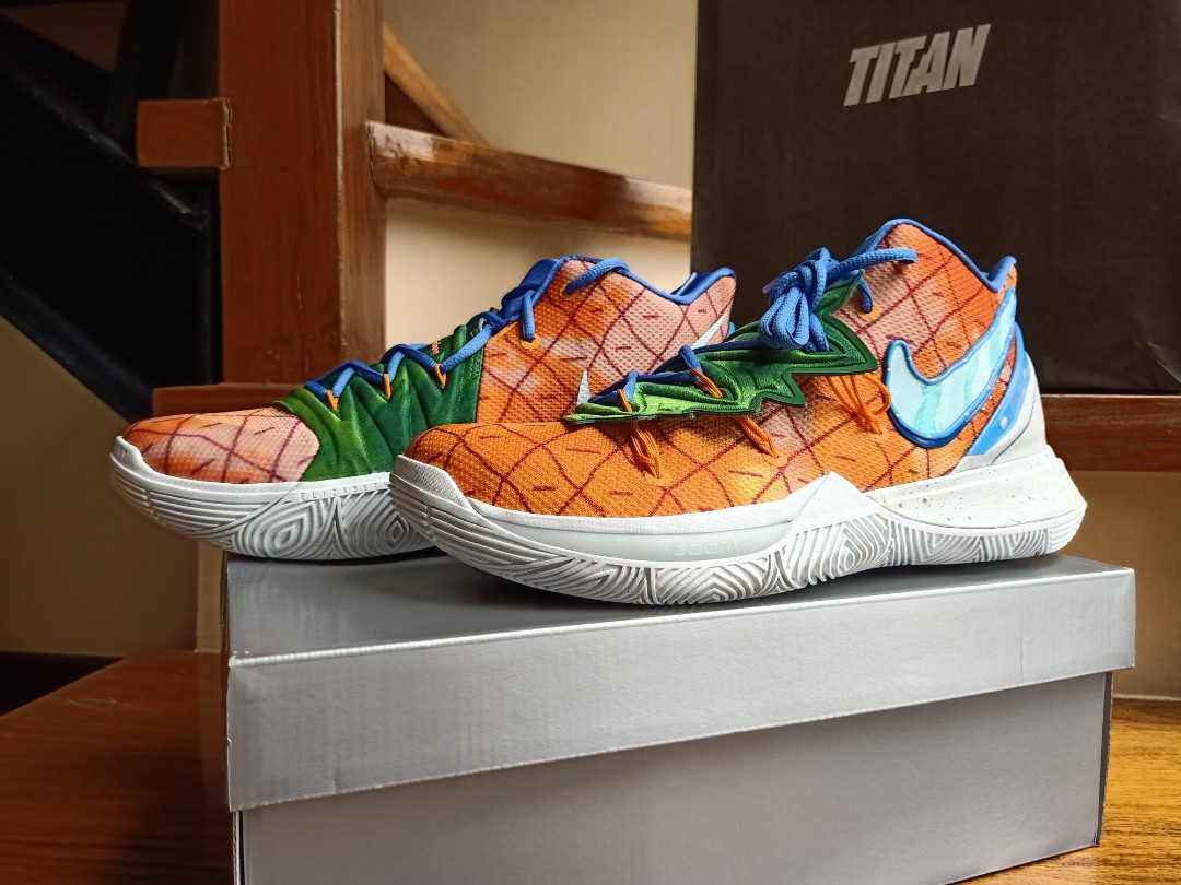 kyrie 5 spongebob pineapple shoes