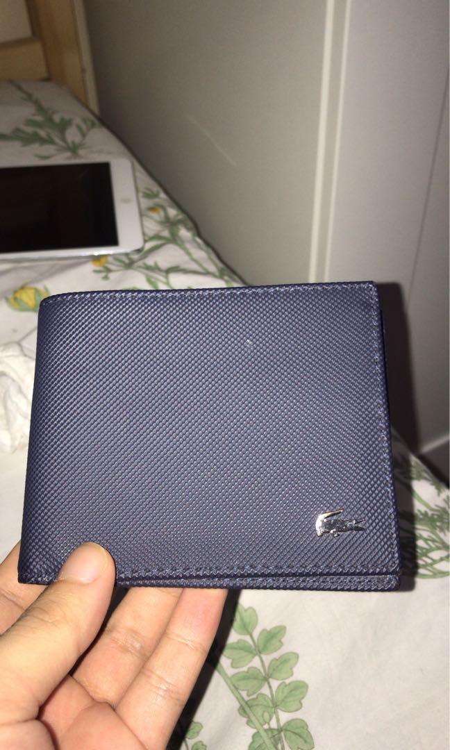 lacoste blue wallet